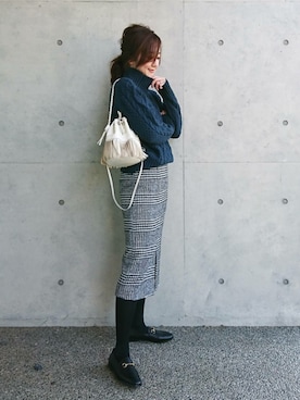 JUNKOさん（レディース・162cm）の冬コーディネート