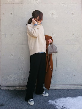 JUNKOさん（レディース・162cm）の冬コーディネート