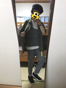 「パンク」｜「アイテム（スリッポン）」を使った、としくんさん（メンズ・174cm）の春コーディネート