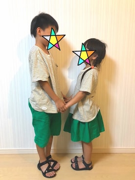まーこさん（キッズ・128cm）の夏コーディネート