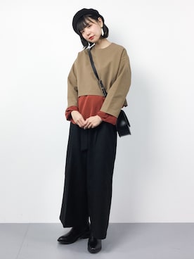 「CHAPTER L, LONDON（チャプターエルロンドン）のアイテム」を使った、ambiさん（レディース・160cm）の冬コーディネート