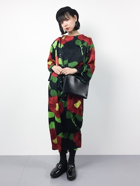 「ふりふ（フリフ）のアイテム（ワンピース）」を使った、ambiさん（レディース・160cm）の冬コーディネート