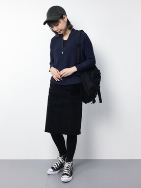 「nitca（ニトカ）のアイテム（ジャケット/アウター）」を使った、ambiさん（レディース・160cm）の冬コーディネート