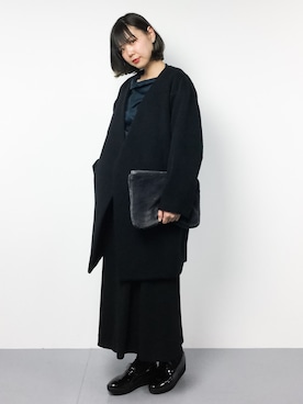「EN ROUTE（アンルート）のアイテム（その他アウター）」を使った、ambiさん（レディース・160cm）の冬コーディネート