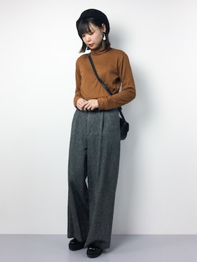 「EN ROUTE（アンルート）のアイテム」を使った、ambiさん（レディース・160cm）の冬コーディネート