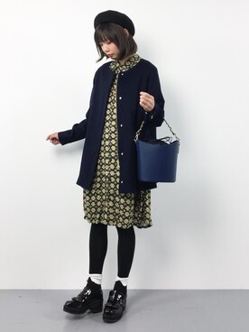 「DEICY（デイシー）のアイテム（その他アウター）」を使った、ambiさん（レディース・160cm）の冬コーディネート