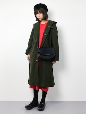 「SUPP.（サップ）のアイテム（その他アウター）」を使った、ambiさん（レディース・160cm）の冬コーディネート