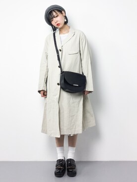 「RNA-N（アールエヌエーエヌ）のアイテム（その他アウター）」を使った、ambiさん（レディース・160cm）の冬コーディネート
