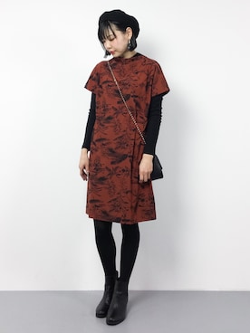 「SINDEE（シンディー）のアイテム」を使った、ambiさん（レディース・160cm）の冬コーディネート