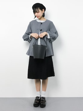 「rps（アールピーエス）のアイテム（その他アウター）」を使った、ambiさん（レディース・160cm）の冬コーディネート