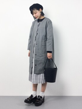 「MERLOT（メルロー）のアイテム（その他アウター）」を使った、ambiさん（レディース・160cm）の冬コーディネート