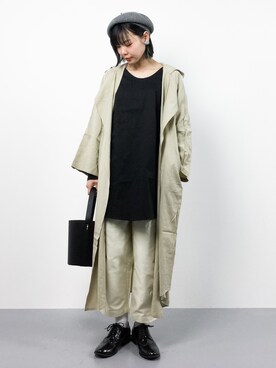 「antiqua（アンティカ）のアイテム（その他アウター）」を使った、ambiさん（レディース・160cm）の春コーディネート