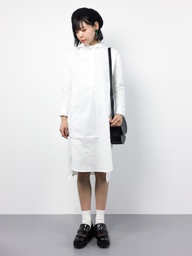 「haco!（ハコ）のアイテム（シャツワンピース）」を使った、ambiさん（レディース・160cm）の春コーディネート