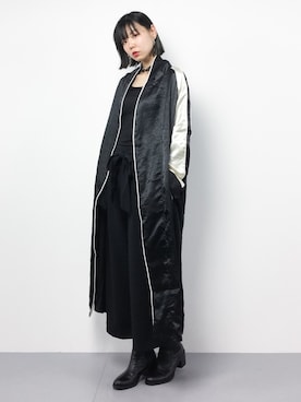 「unrelaxing（アンリラクシング）のアイテム」を使った、ambiさん（レディース・160cm）の春コーディネート
