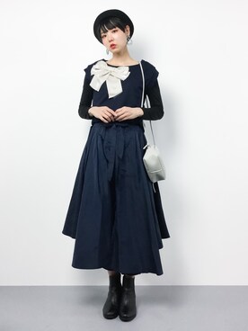 「Ameri（アメリ）のアイテム（スカート）」を使った、ambiさん（レディース・160cm）の春コーディネート