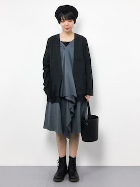 「antiqua（アンティカ）のアイテム（その他アウター）」を使った、ambiさん（レディース・160cm）の春コーディネート