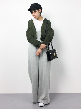 「Settimissimo（セッティミッシモ）のアイテム（ブルゾン）」を使った、ambiさん（レディース・160cm）の春コーディネート