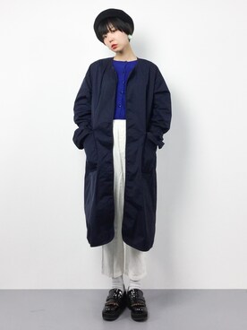 「I am I in fact...（アイアムアイインファクト）のアイテム（その他アウター）」を使った、ambiさん（レディース・160cm）の春コーディネート