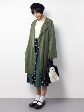 「春コート」｜ambiさん（レディース・160cm）の春コーディネート