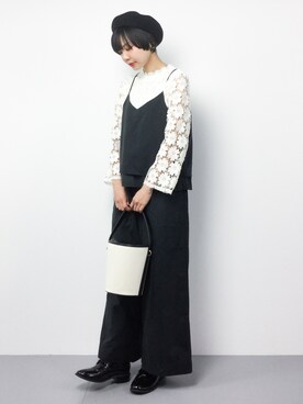 「SEVENDAYS=SUNDAY（セブンデイズサンデイ）のアイテム（つなぎ/オールインワン）」を使った、ambiさん（レディース・160cm）の春コーディネート
