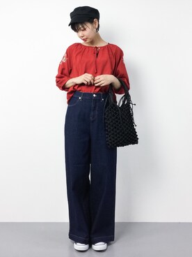 「Te chichi TERRASSE（テチチテラス）のアイテム」を使った、ambiさん（レディース・160cm）の春コーディネート
