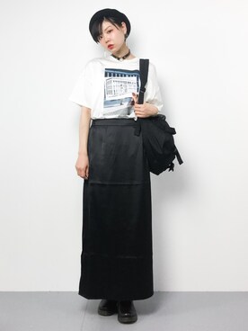 「Ameri（アメリ）のアイテム（トップス）」を使った、ambiさん（レディース・160cm）の春コーディネート