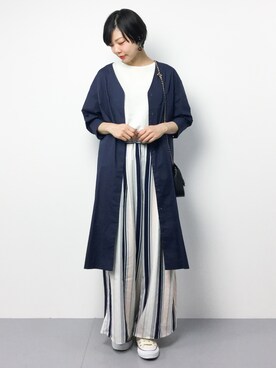 「Khaju（カージュ）のアイテム（その他アウター）」を使った、ambiさん（レディース・160cm）の春コーディネート