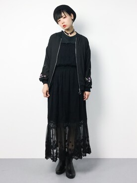 「Settimissimo（セッティミッシモ）のアイテム（ブルゾン）」を使った、ambiさん（レディース・160cm）の春コーディネート
