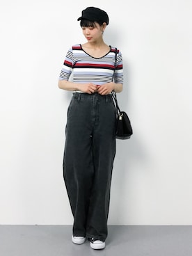 「blanchic（ブランシック）のアイテム」を使った、ambiさん（レディース・160cm）の春コーディネート