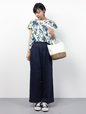 「eiπe （イーペ）のアイテム（トップス）」を使った、ambiさん（レディース・160cm）の春コーディネート