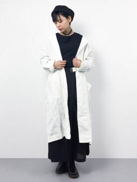 「RNA-N（アールエヌエーエヌ）のアイテム（その他アウター）」を使った、ambiさん（レディース・160cm）の春コーディネート