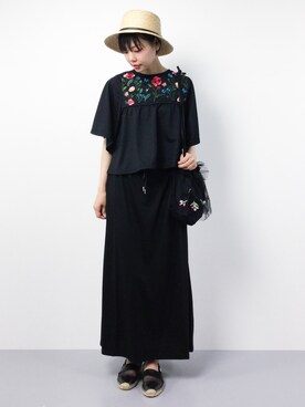 「Honey Salon（ハニーサロン）のアイテム（バッグ）」を使った、ambiさん（レディース・160cm）の春コーディネート