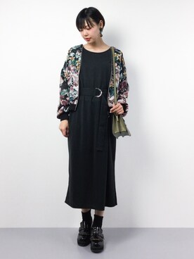 「AVAN LILY（アヴァンリリィ）のアイテム（その他アウター）」を使った、ambiさん（レディース・160cm）の春コーディネート