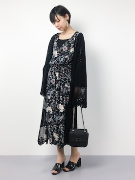 「JEANASIS（ジーナシス）のアイテム（シャツワンピース）」を使った、ambiさん（レディース・160cm）の春コーディネート