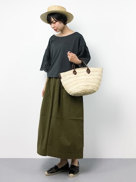 「JOURNAL STANDARD LUXE（ジャーナルスタンダード　ラックス）のアイテム（パンツ）」を使った、ambiさん（レディース・160cm）の春コーディネート