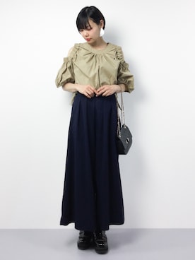 「Te chichi（テチチ）のアイテム」を使った、ambiさん（レディース・160cm）の春コーディネート