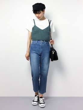 「LIFE's（ライフズ）のアイテム（トップス）」を使った、ambiさん（レディース・160cm）の春コーディネート