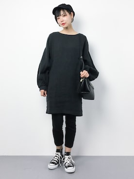 「BLACK CRANE（ブラッククレーン）のアイテム」を使った、ambiさん（レディース・160cm）の夏コーディネート