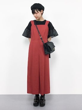 「UNITED ARROWS（ユナイテッドアローズ）のアイテム（オールインワン・サロペット）」を使った、ambiさん（レディース・160cm）の夏コーディネート