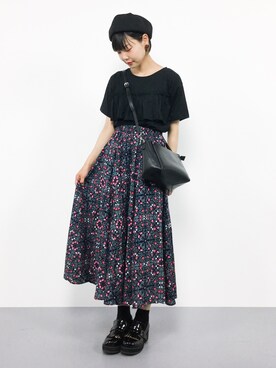 「BASE（ベース）のアイテム」を使った、ambiさん（レディース・160cm）の夏コーディネート