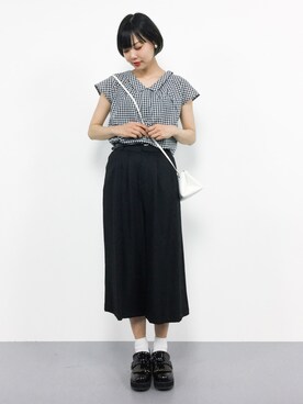 「Te chichi（テチチ）のアイテム」を使った、ambiさん（レディース・160cm）の夏コーディネート
