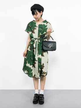 「ふりふ（フリフ）のアイテム（ワンピース）」を使った、ambiさん（レディース・160cm）の夏コーディネート