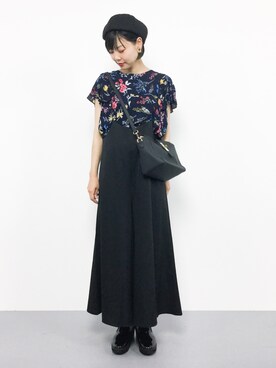 「U.Q（ユウキュウ）のアイテム」を使った、ambiさん（レディース・160cm）の夏コーディネート