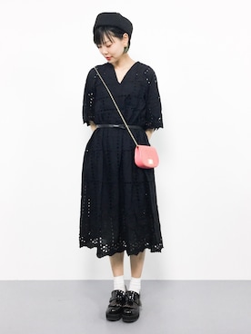 「Bab Bou Jeloud（バブブージュルード）のアイテム（ワンピース）」を使った、ambiさん（レディース・160cm）の夏コーディネート
