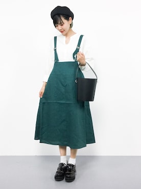 「chambre de charme（シャンブルドゥシャーム）のアイテム（スカート）」を使った、ambiさん（レディース・160cm）の夏コーディネート