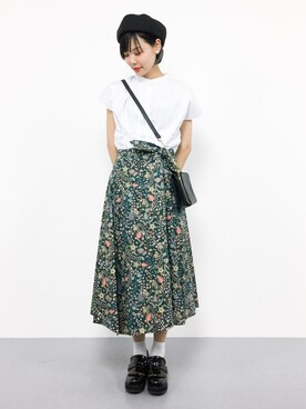 「AZUL ENCANTO（アズールエンカント）のアイテム（シャツ/ブラウス）」を使った、ambiさん（レディース・160cm）の夏コーディネート