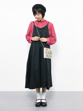 「Accessorize（アクセサライズ）のアイテム（クラッチバッグ）」を使った、ambiさん（レディース・160cm）の秋コーディネート