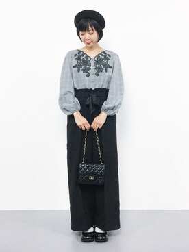 「HusHusH（ハッシュアッシュ）のアイテム」を使った、ambiさん（レディース・160cm）の秋コーディネート