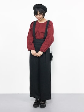 「31 Sons de mode（トランテアン　ソン　ドゥ　モード）のアイテム（パンツ）」を使った、ambiさん（レディース・160cm）の秋コーディネート