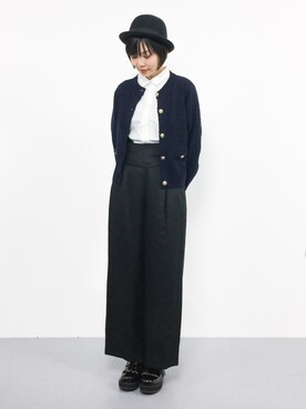 「31 Sons de mode（トランテアン　ソン　ドゥ　モード）のアイテム（パンツ）」を使った、ambiさん（レディース・160cm）の秋コーディネート